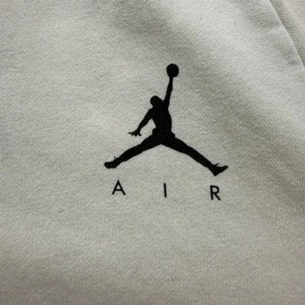 Jordan Jumpman Air Pullover Hoodie Regular Fit L Beige Embroidered Logo Athletic
